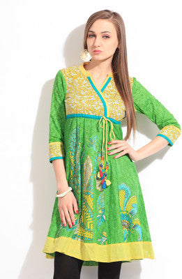 Soch Casual 3/4 Sleeve Solid Women's Kurti